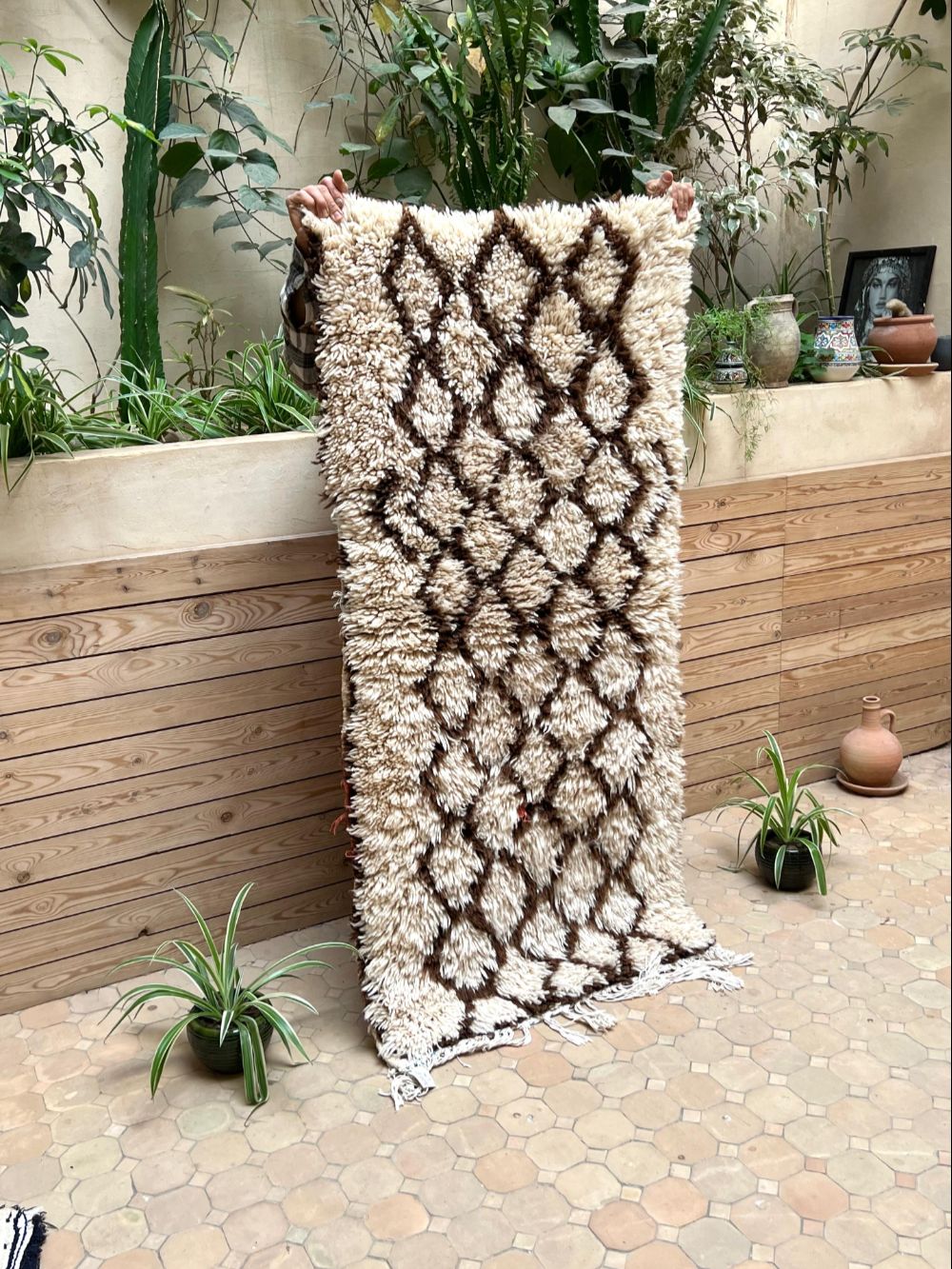 Marokkolainen vintage Azilal-matto 160x80cm