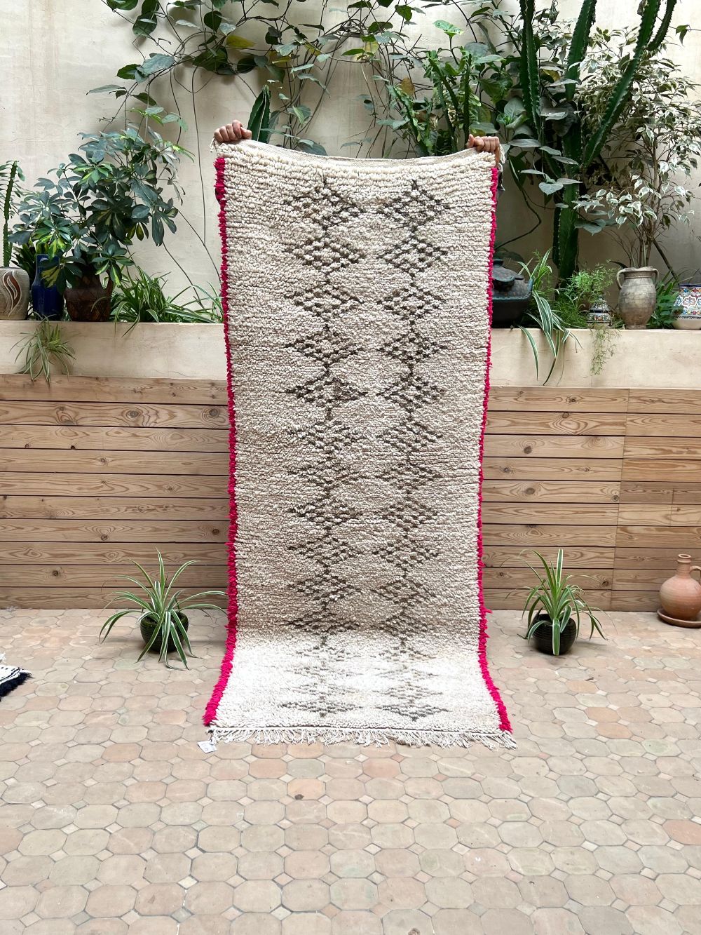 Moroccan Vintage Azilal Rug 220x85cm