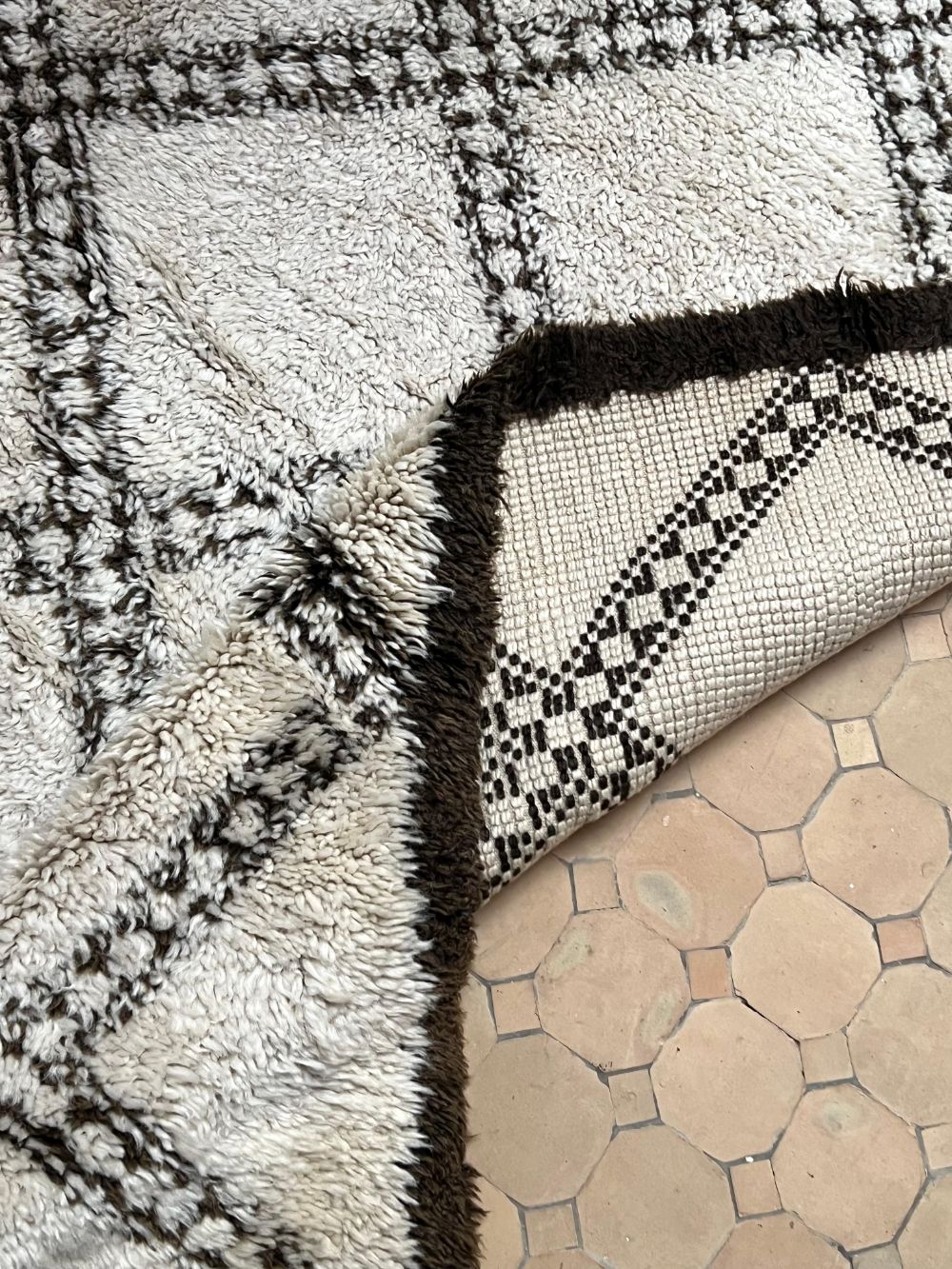 Marokkolainen vintage Beni Ouarain matto 350x205cm