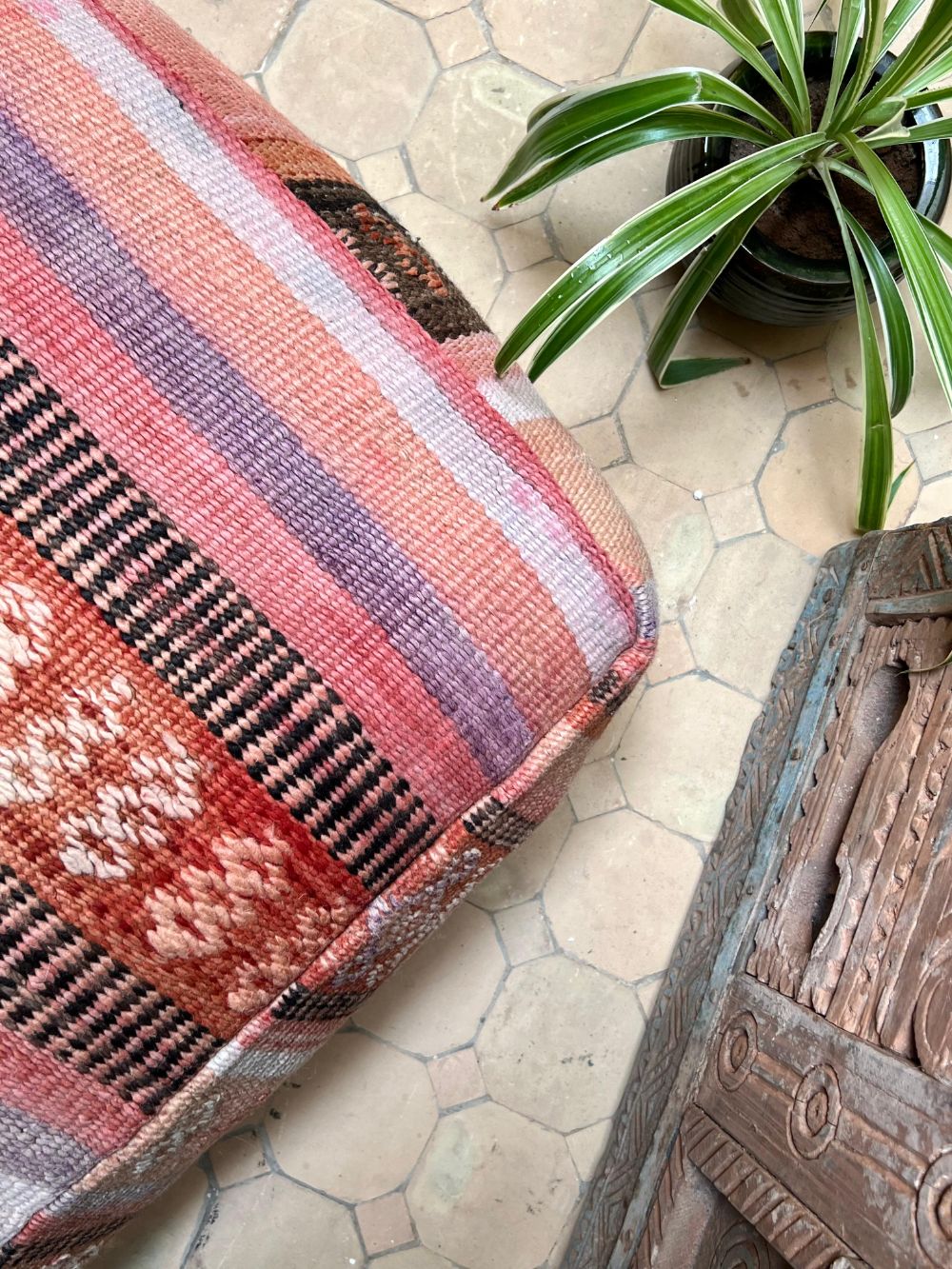 Moroccan Hanbel Pouf