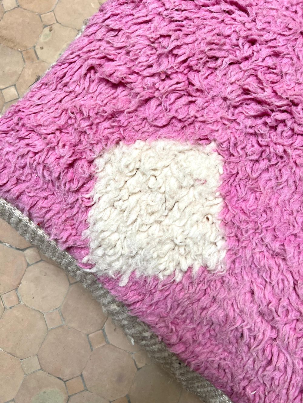 Moroccan Pink Pouf