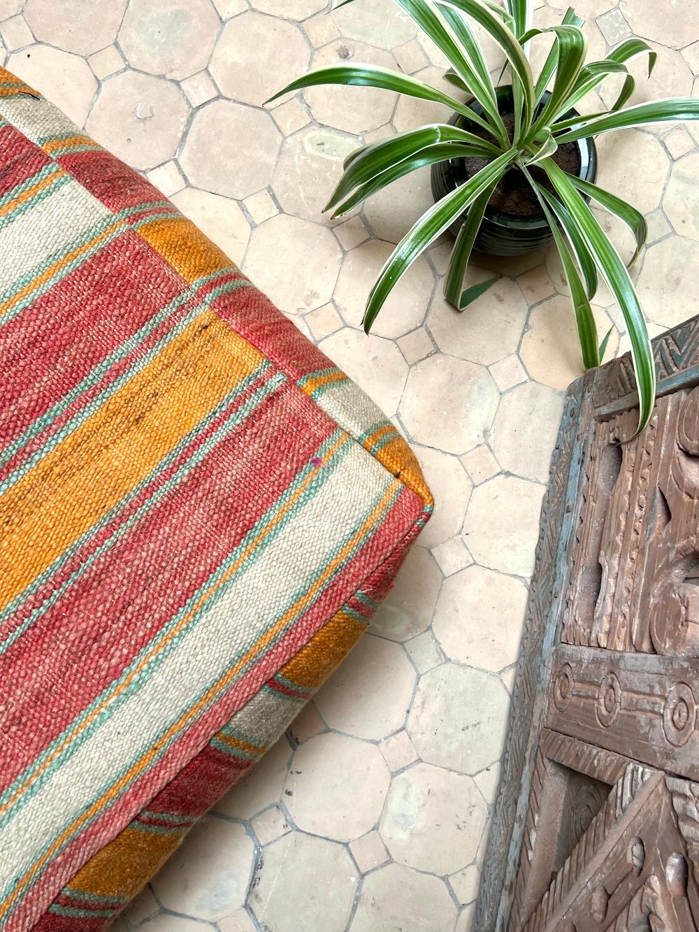 Moroccan Hanbel Pouf