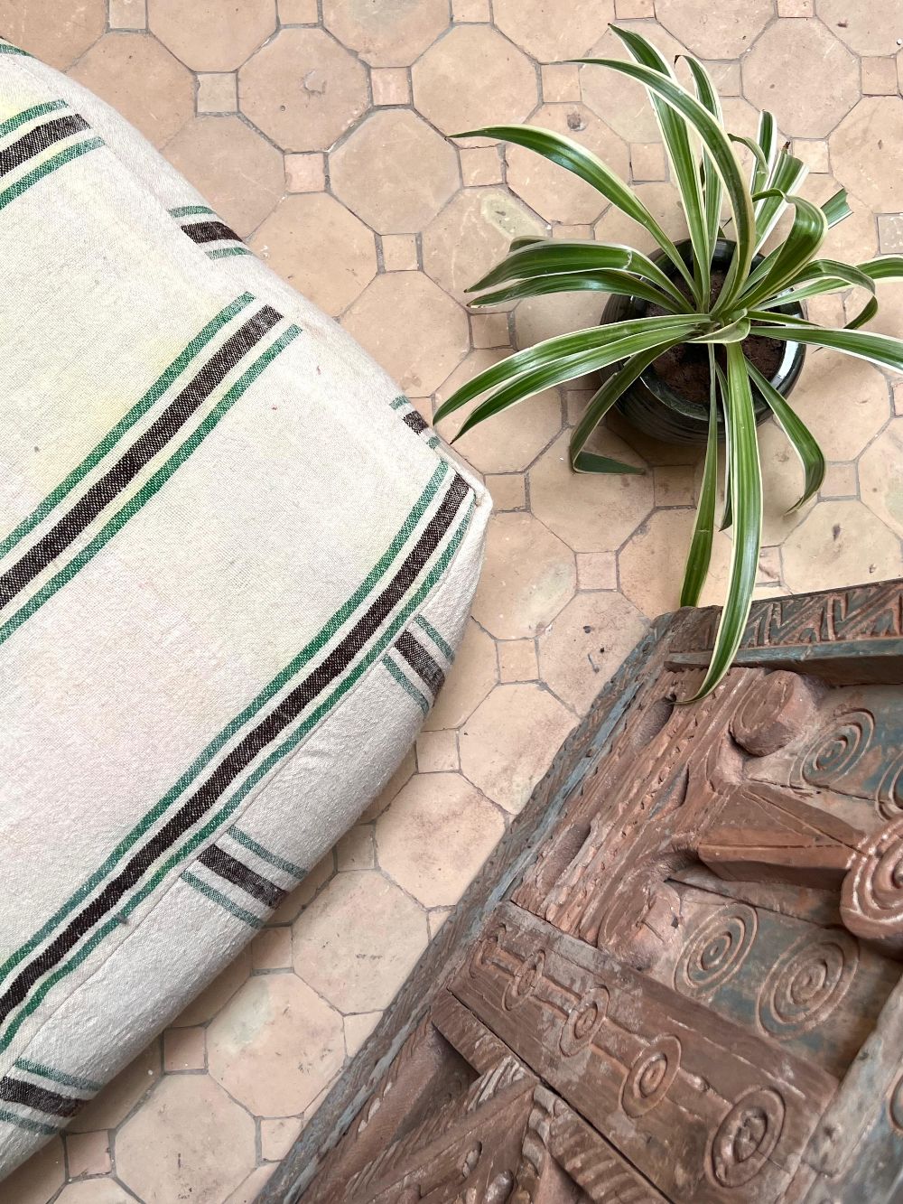 Moroccan Hanbel Pouf