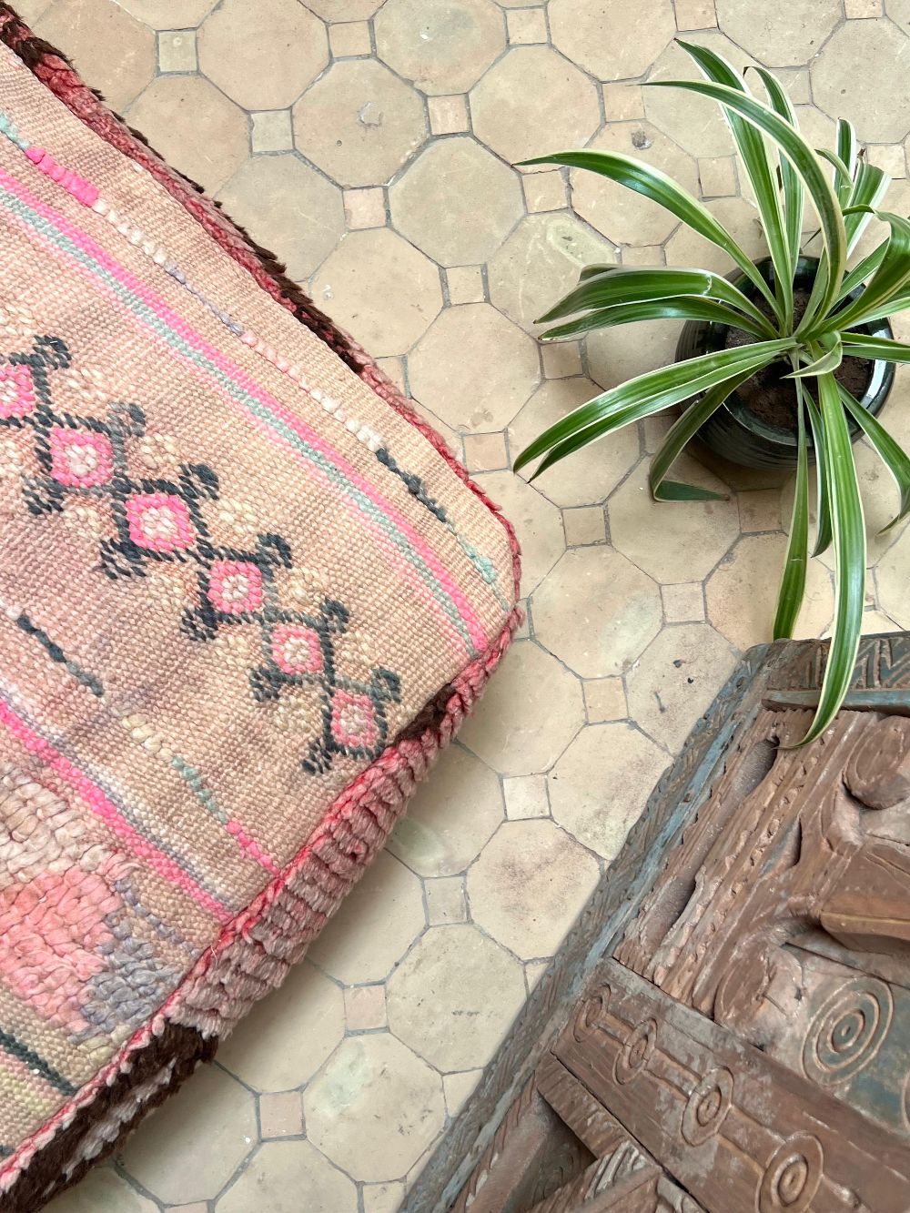 Moroccan Hanbel Pouf
