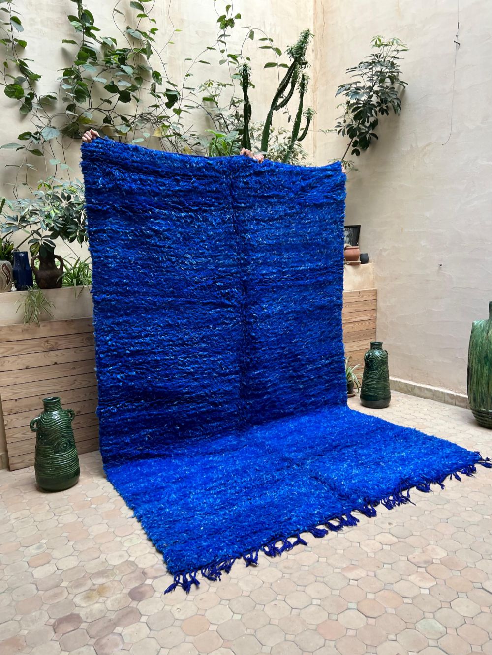 Marokkolainen vintage yksivärinen matto 305x200cm