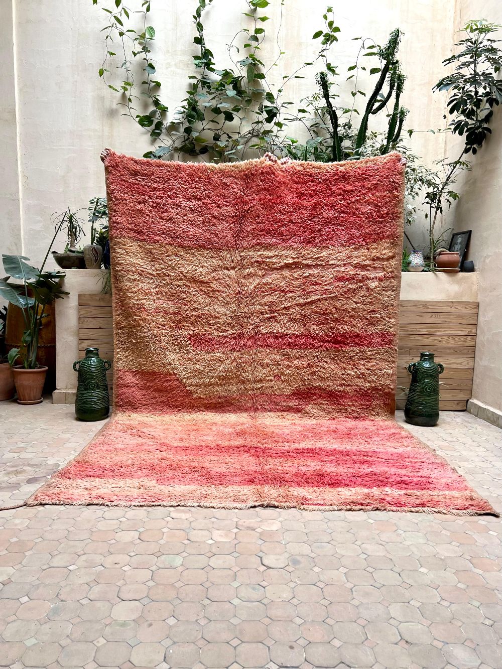 Moroccan Vintage Monochrome Rug 335x210cm