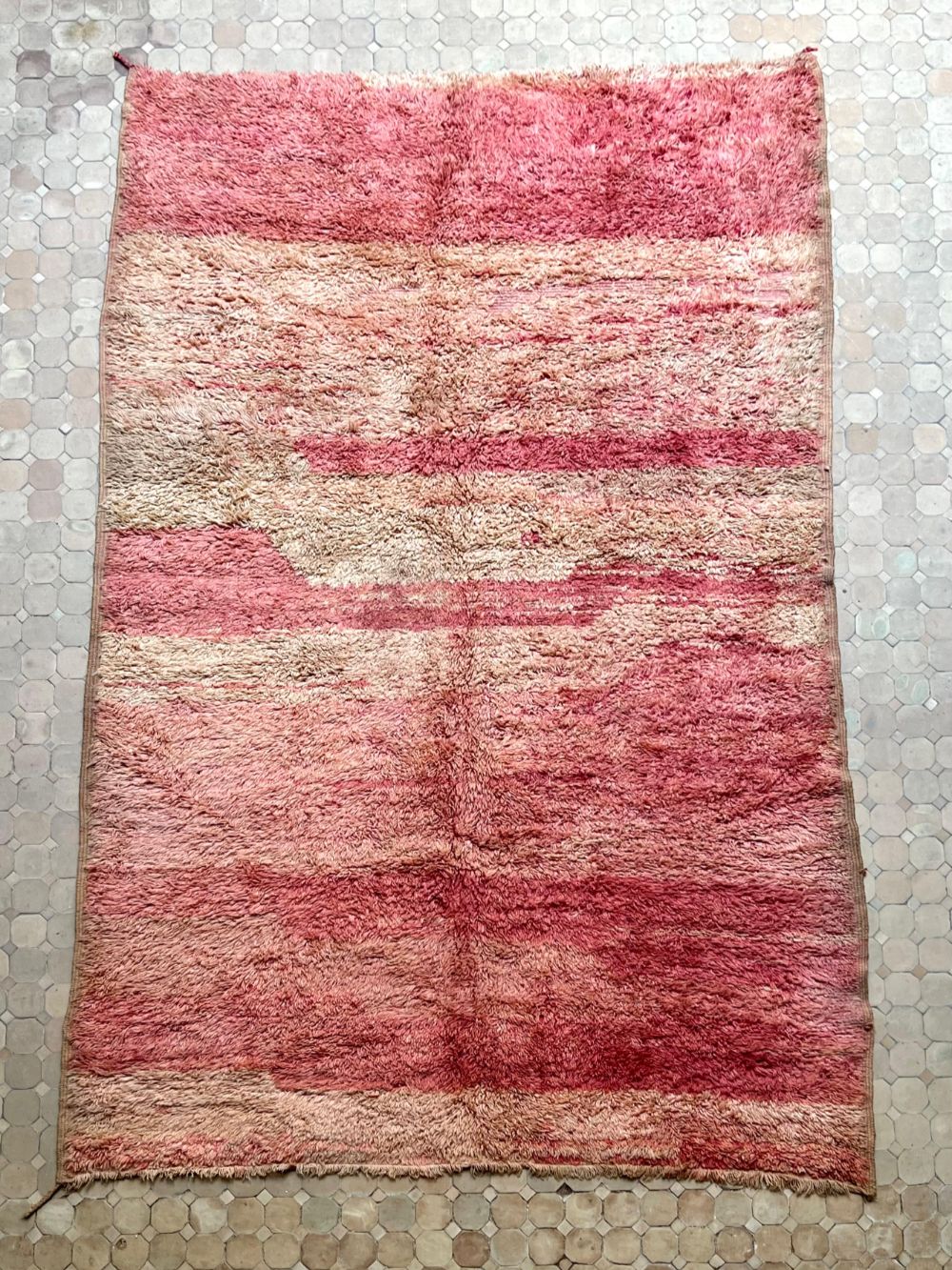 Moroccan Vintage Monochrome Rug 335x210cm