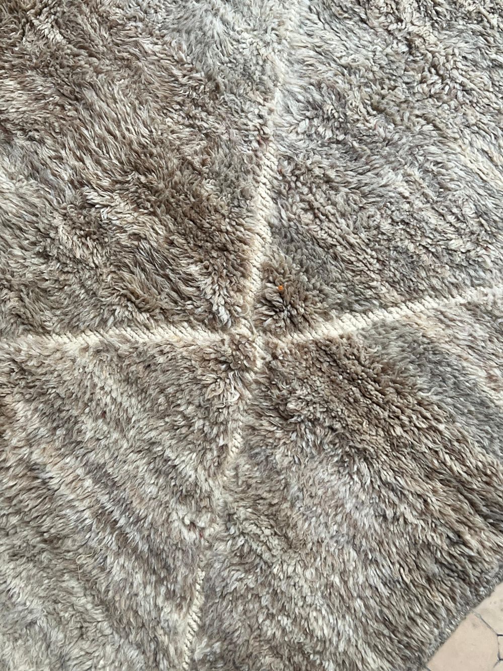 Order by Size: Moroccan Grey Bear Mrirt Rug