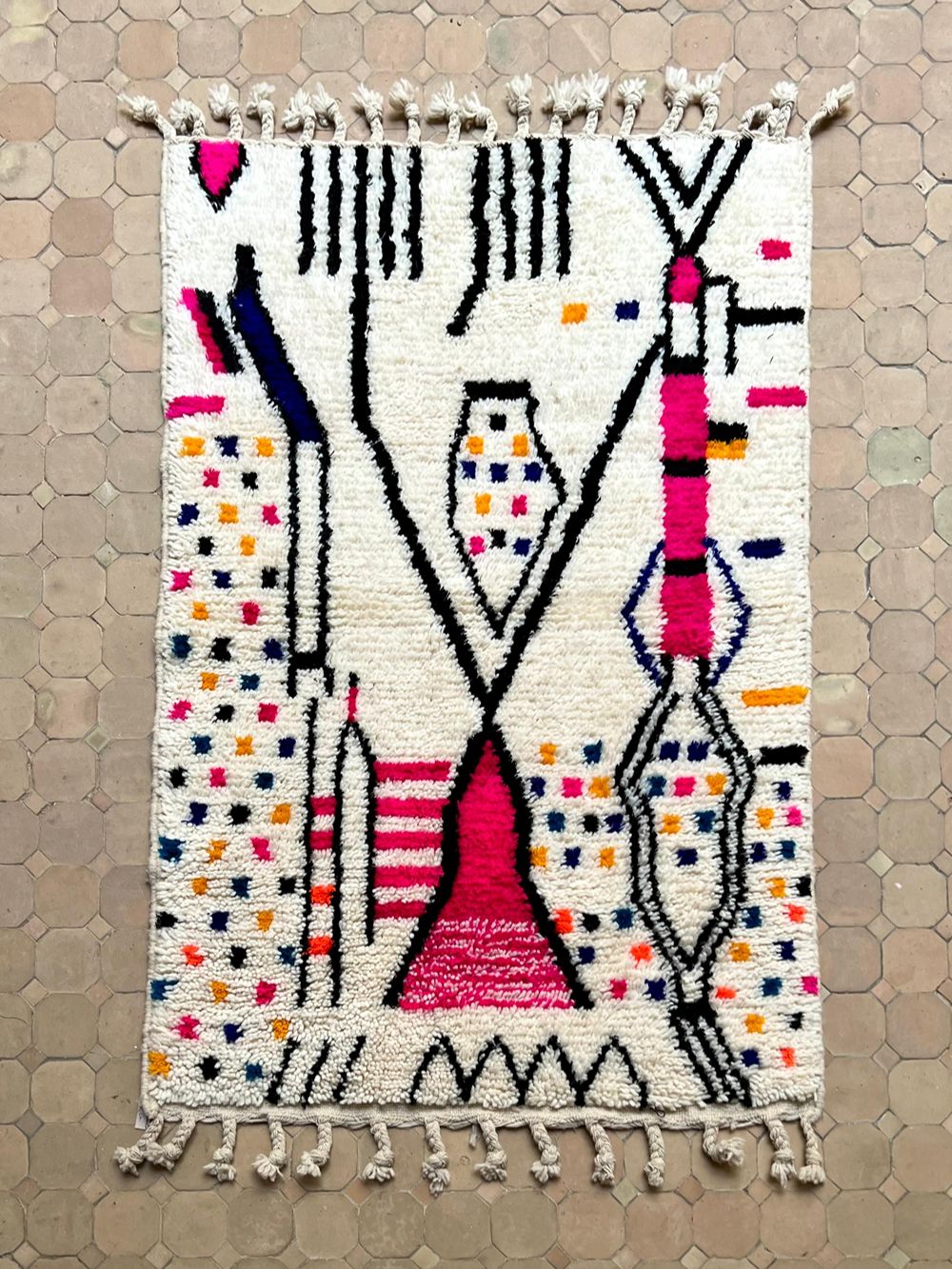 Marokkolainen Candy matto 155x105cm