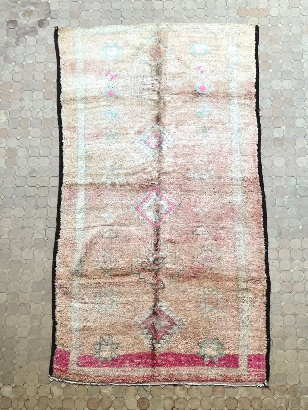 Moroccan Vintage Boujaad Rug 345x175cm