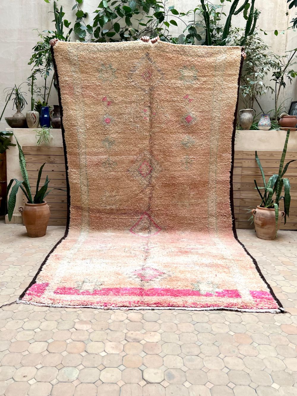 Moroccan Vintage Boujaad Rug 345x175cm