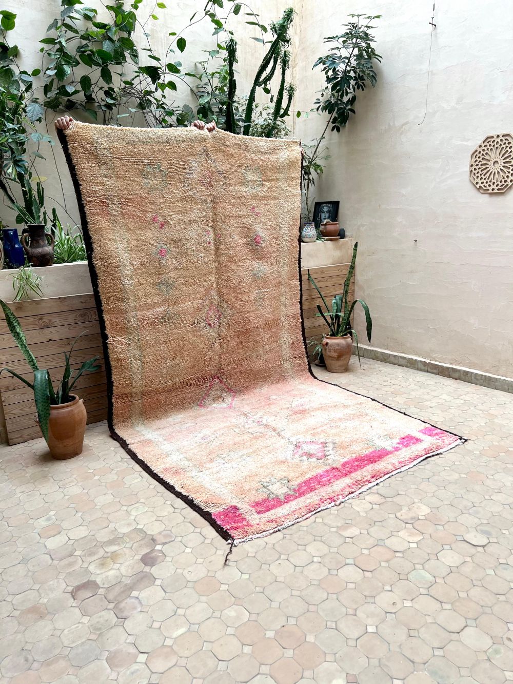 Moroccan Vintage Boujaad Rug 345x175cm