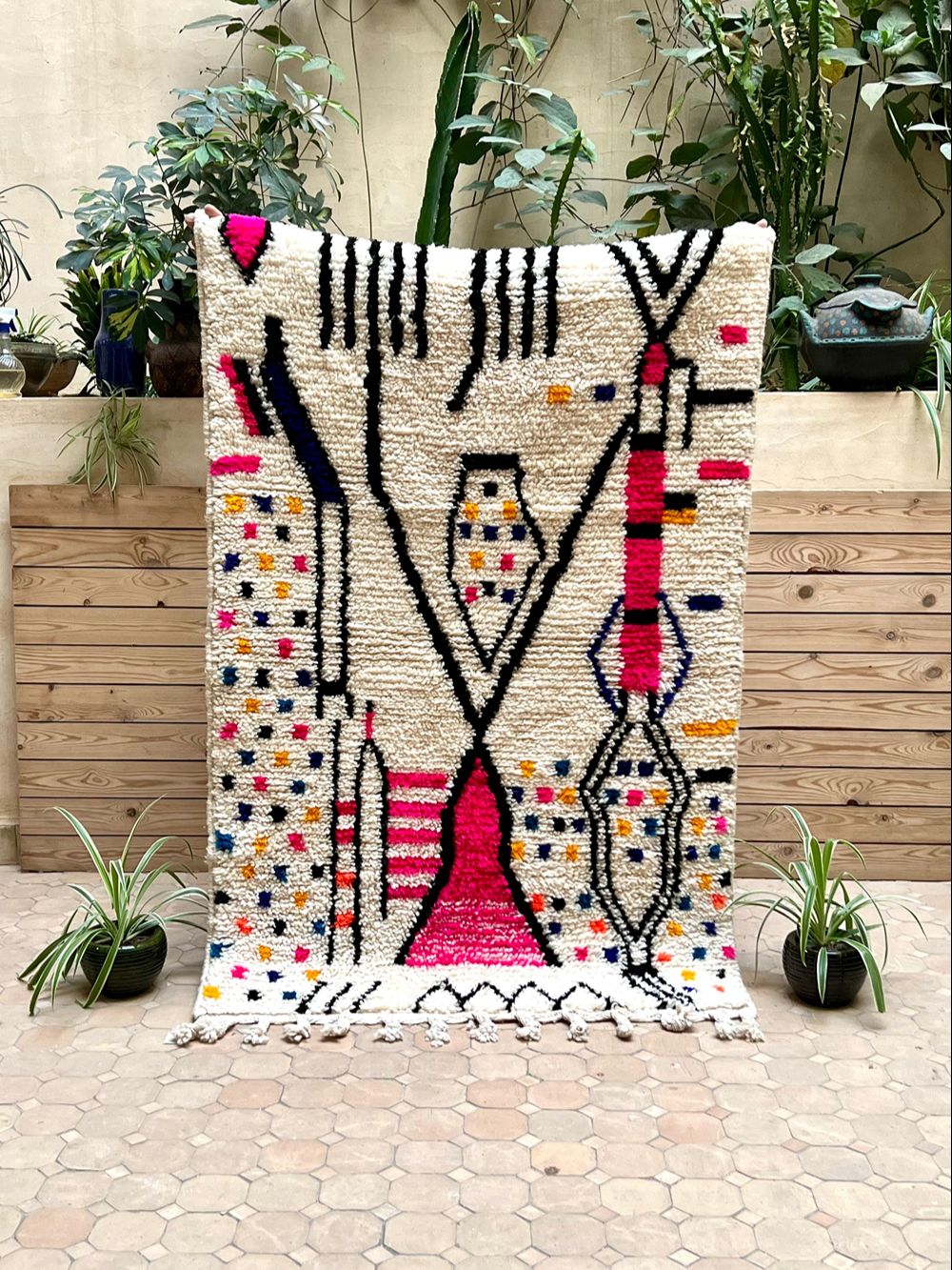 Marokkolainen Candy matto 155x105cm