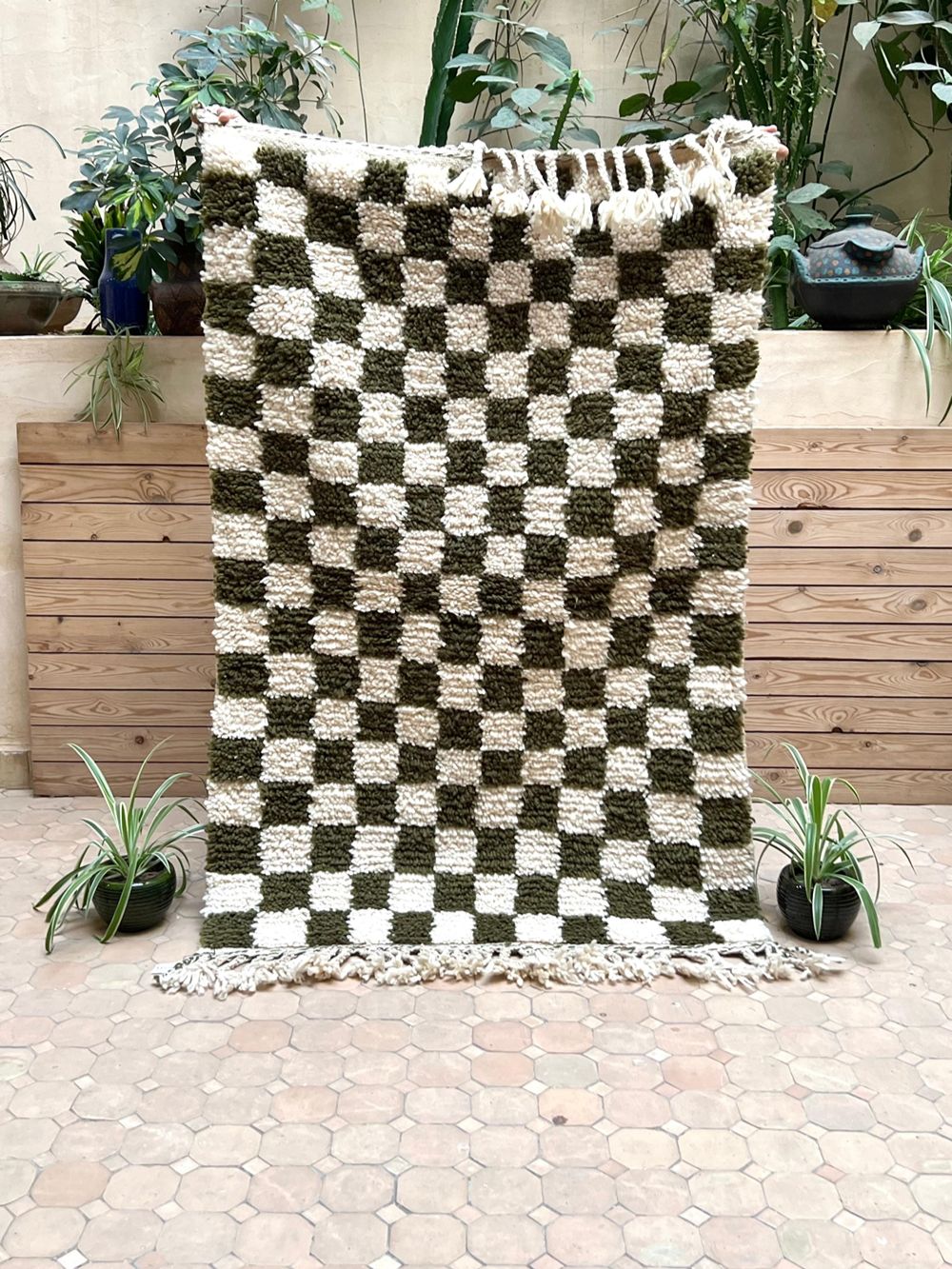 Moroccan Checkered Rug 155x100cm