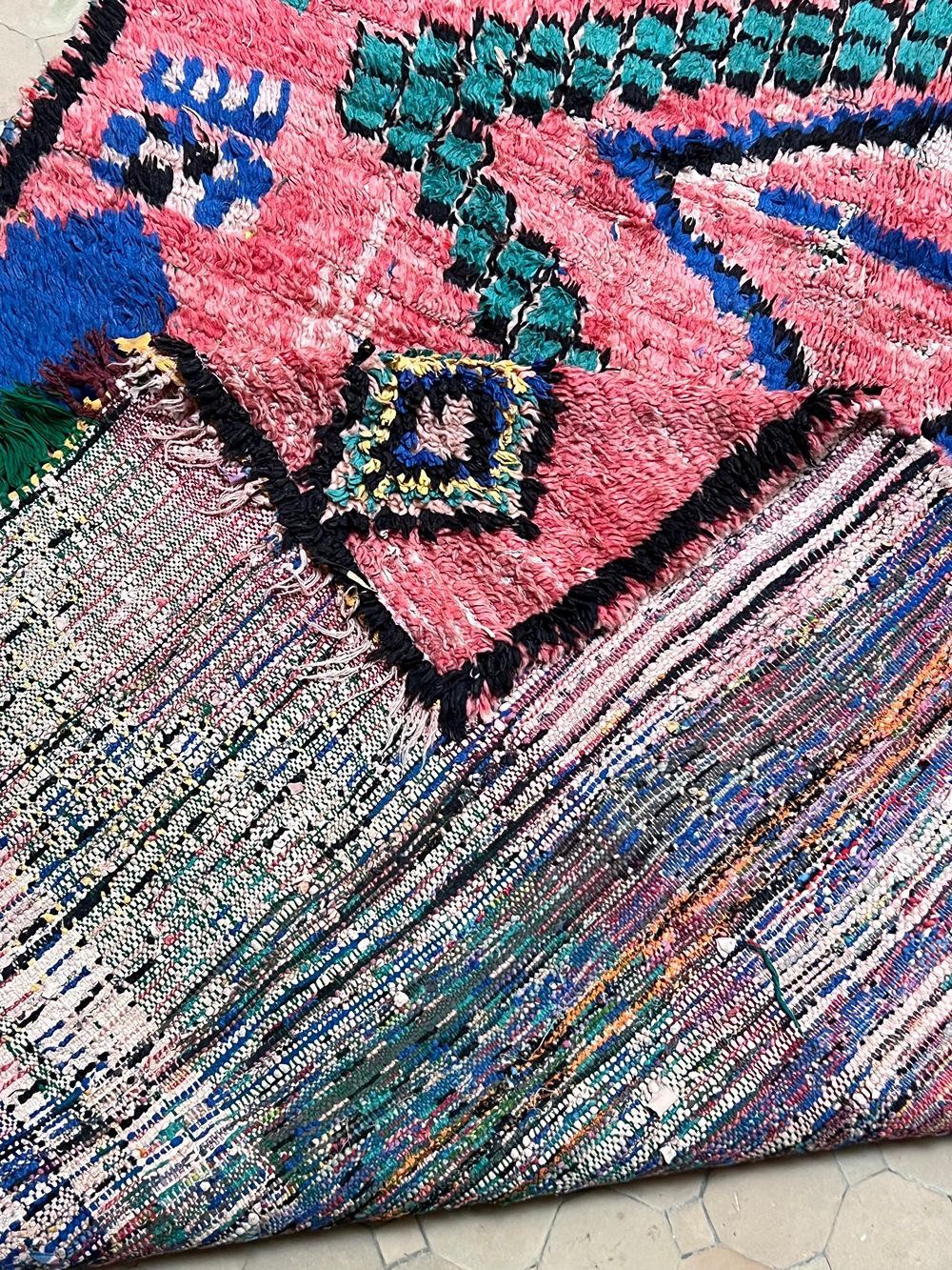 Marokkolainen vintage Azilal-matto 190x145cm