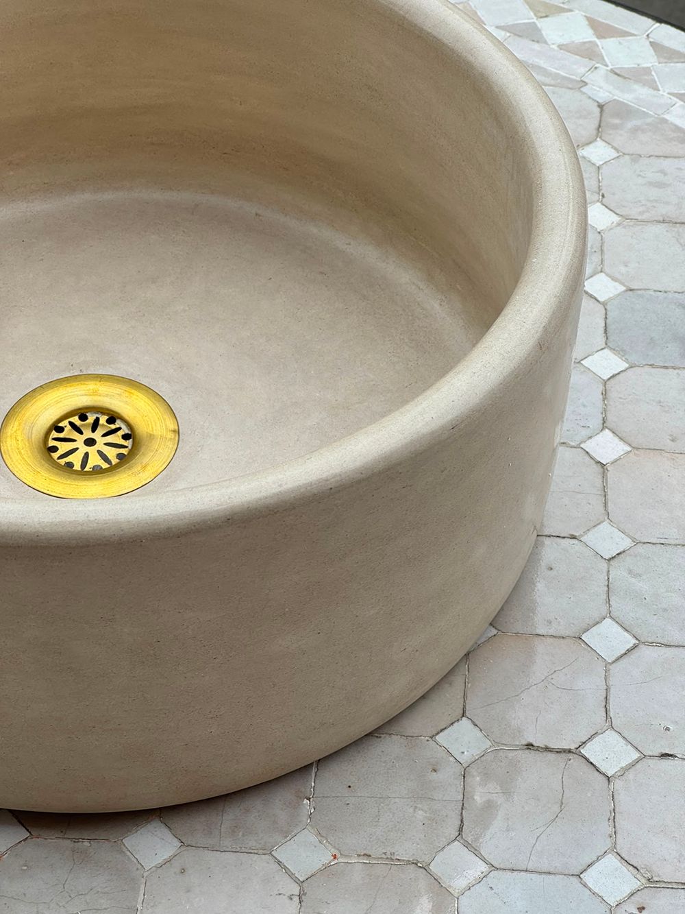 Tadelakt sink Natural clay