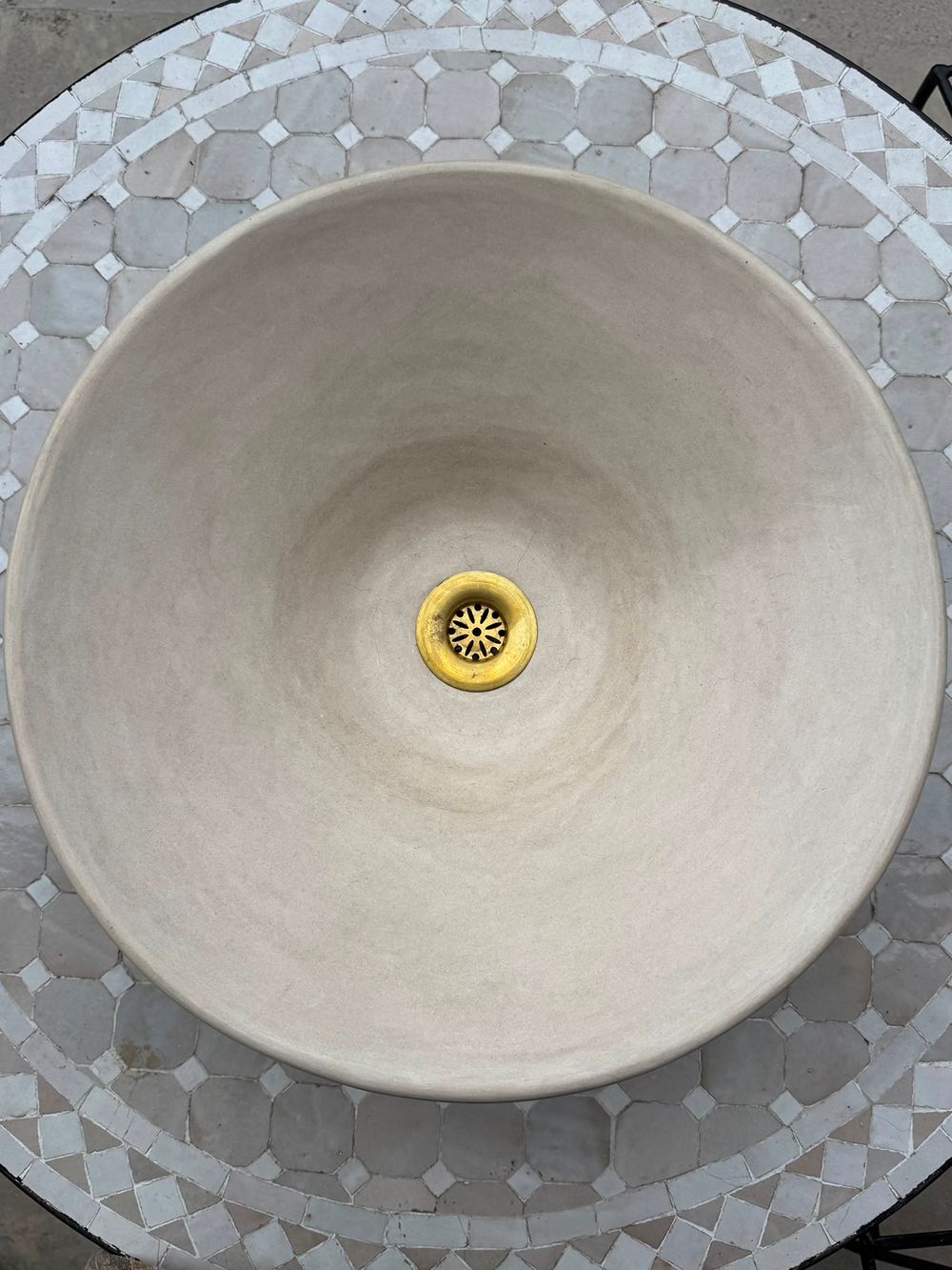 Tadelakt sink Natural clay