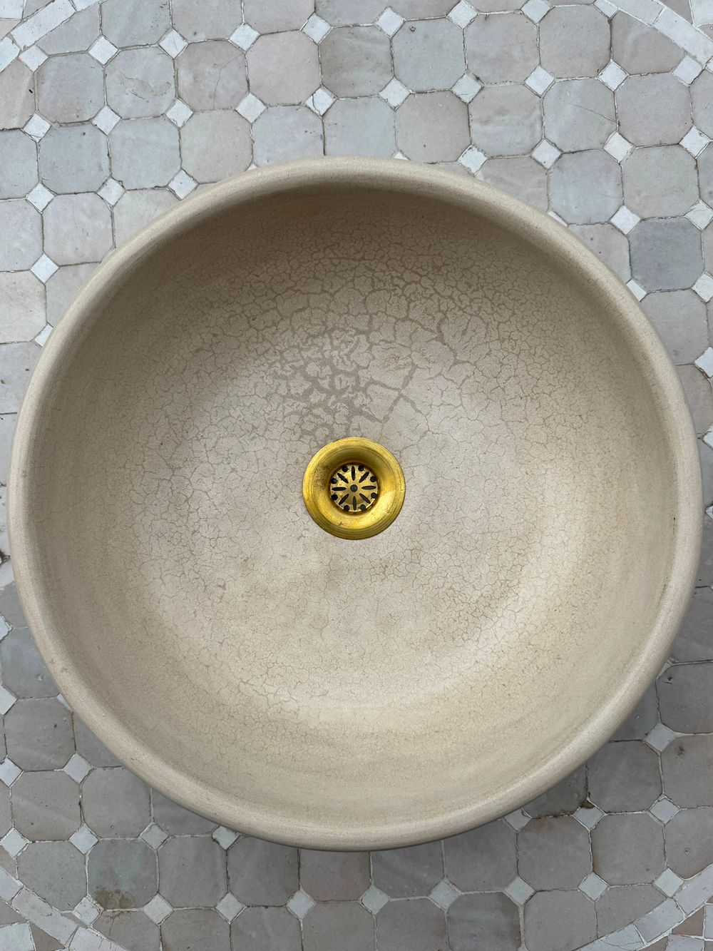 Tadelakt sink Natural clay