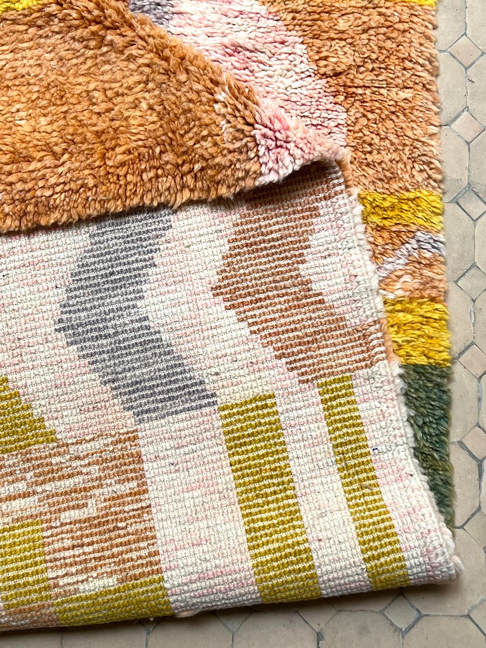 Moroccan Saghira Runner Rug 490x80cm