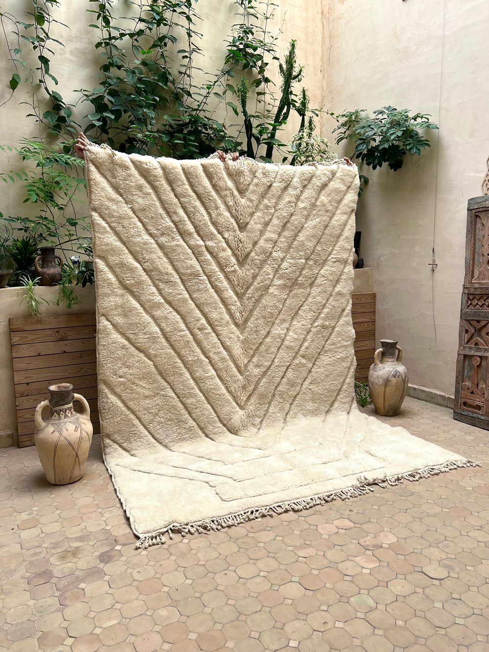 Marokkolainen Mrirt Jääkarhu matto 290x205cm
