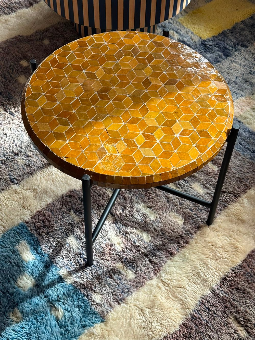 Mosaic Table Mustard