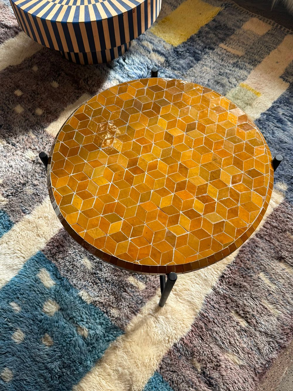Mosaic Table Mustard