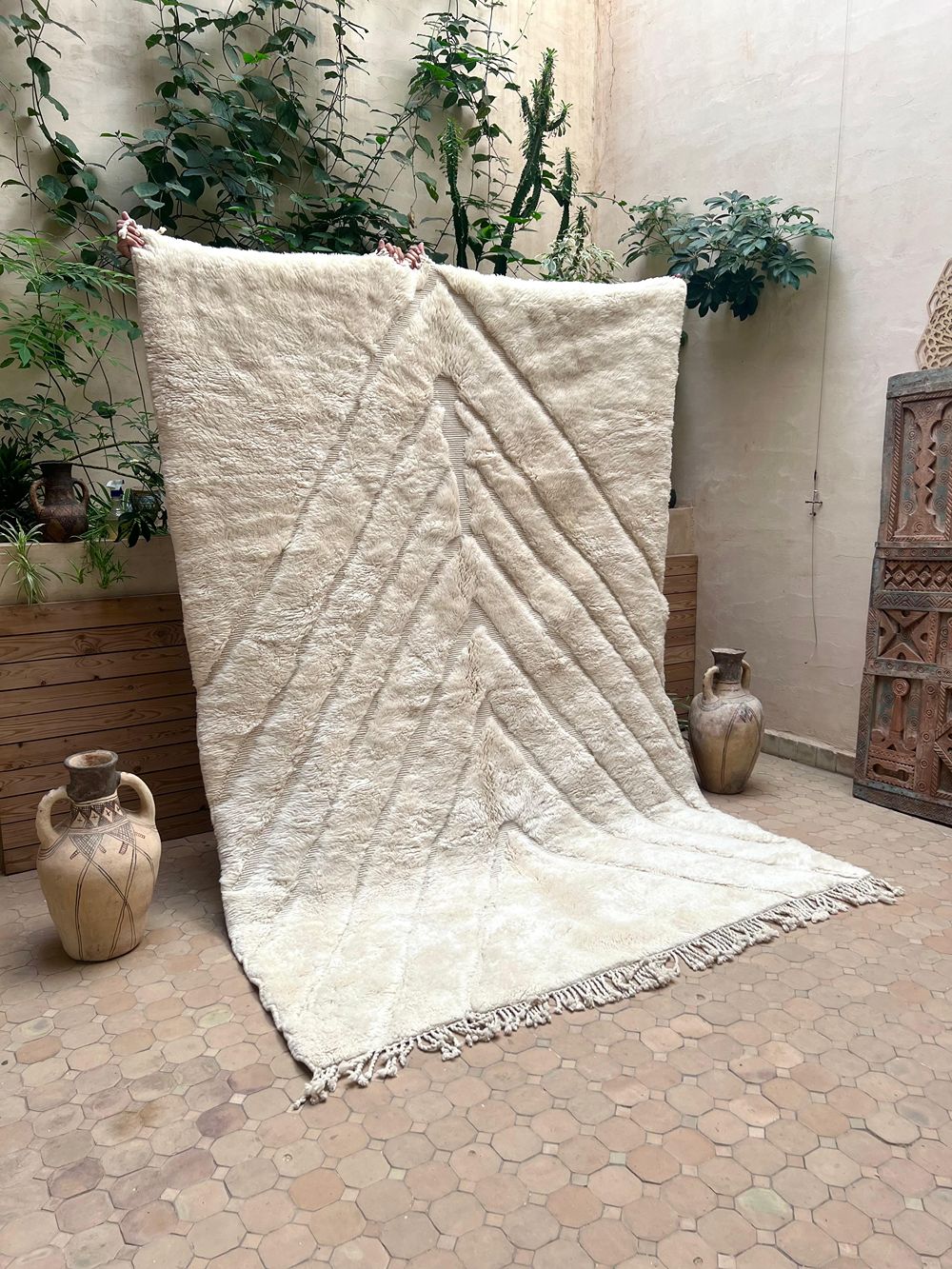 Marokkolainen Mrirt Jääkarhu matto 280x190cm