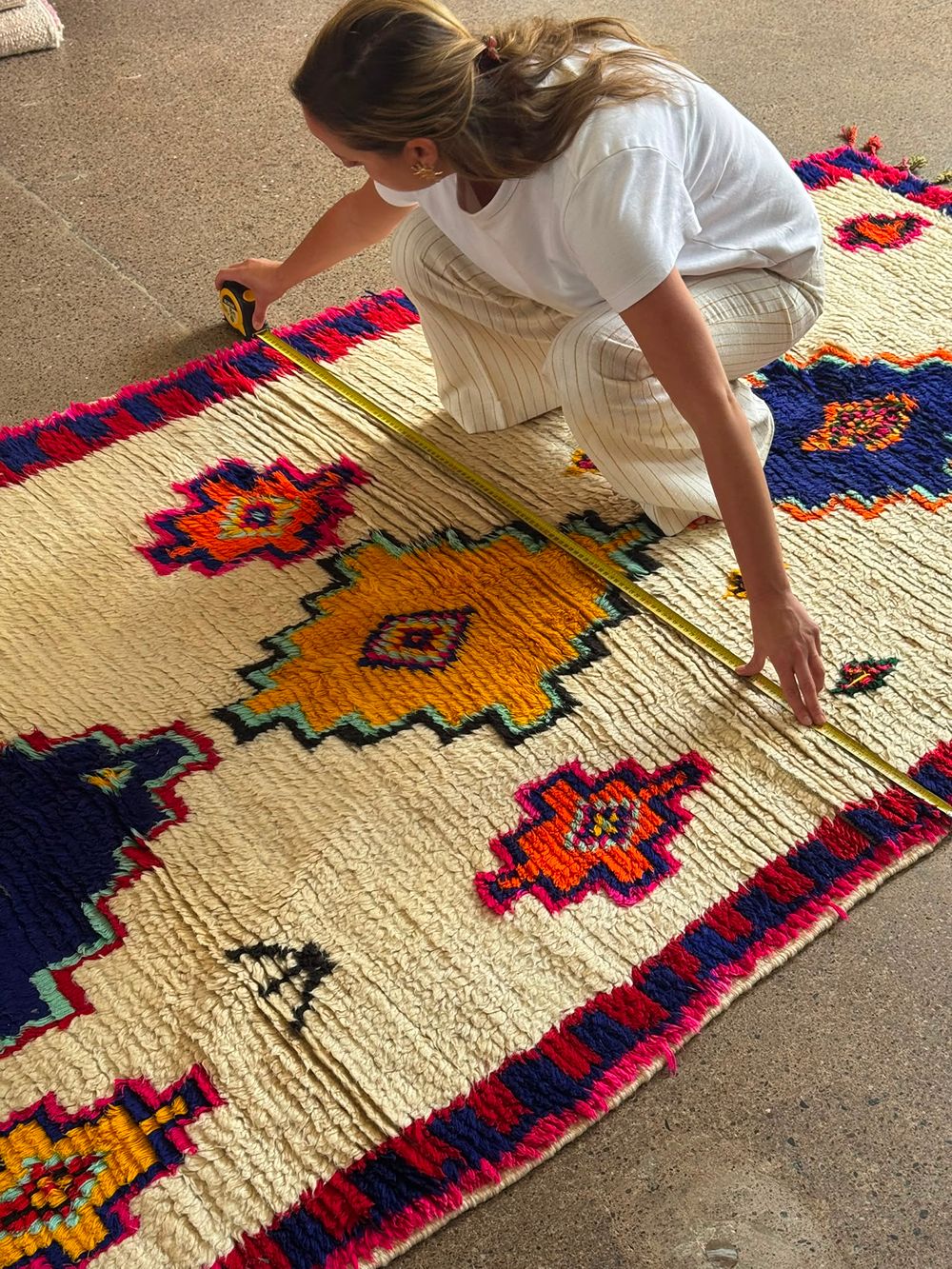 Marokkolainen vintage Azilal-matto 255x140cm