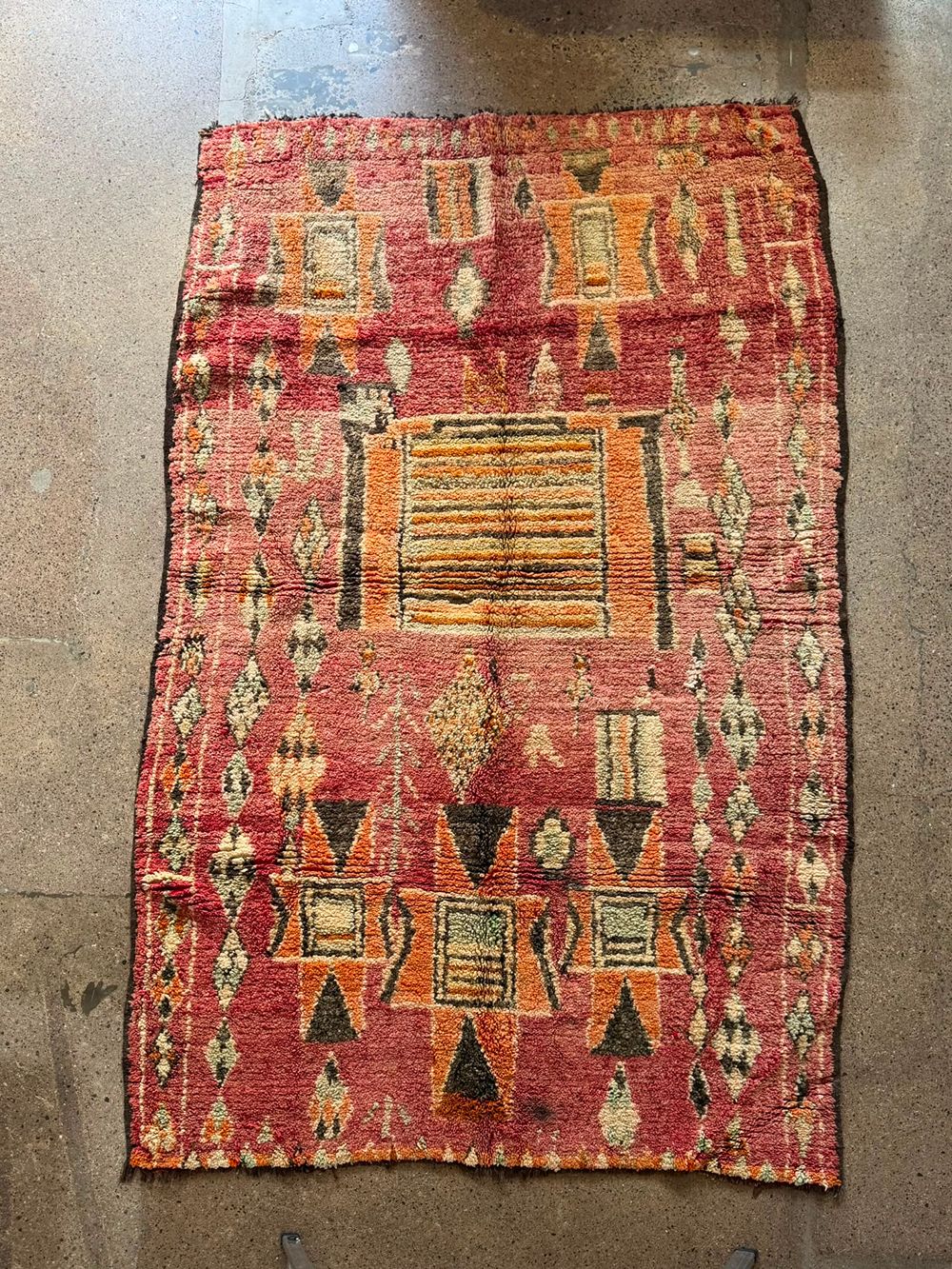 Marokkolainen vintage Boujaad matto 250x160cm