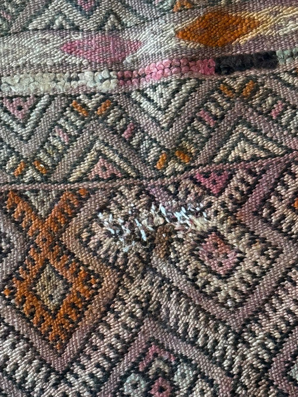 Moroccan vintage Flatweave Rug 250x190cm