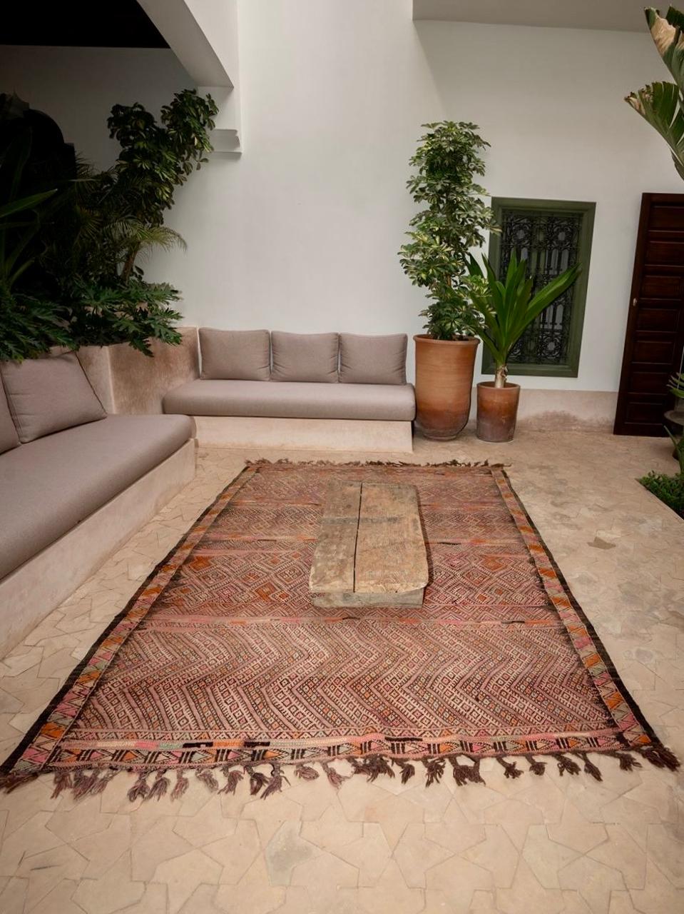 Moroccan vintage Flatweave Rug 250x190cm