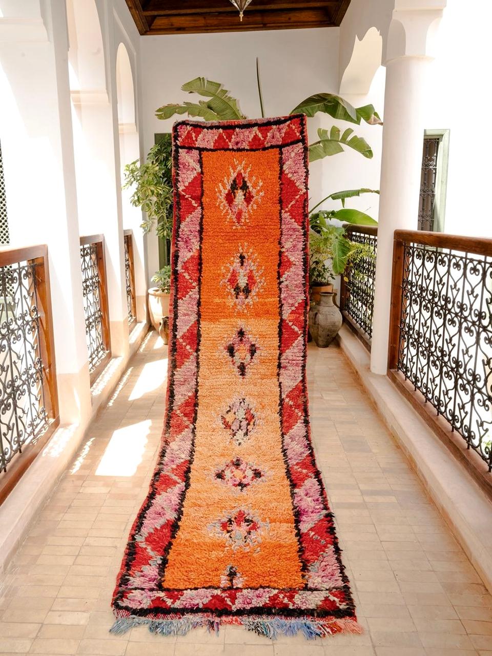 Marokkolainen vintage Boujaad matto 370x80cm