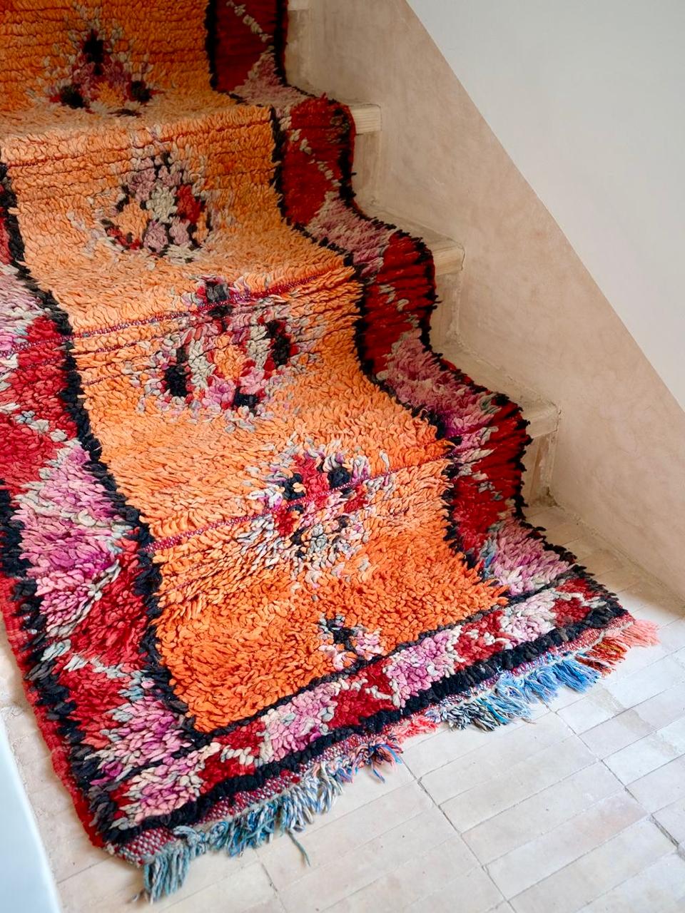 Marokkolainen vintage Boujaad matto 370x80cm