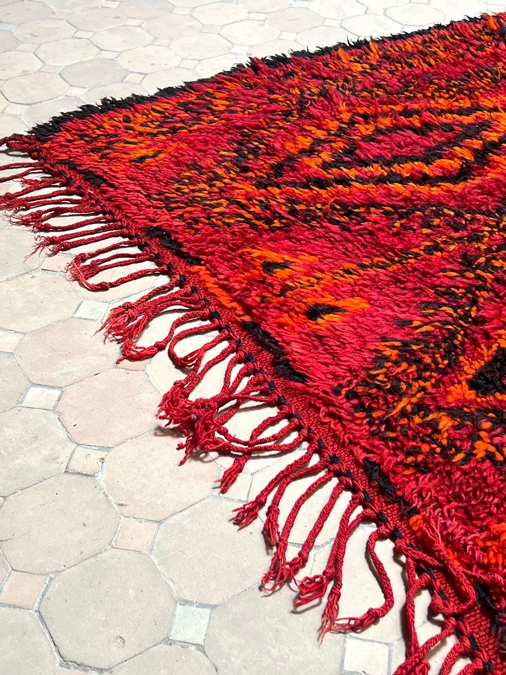 Moroccan Vintage Boujaad Runner Rug 325x110cm