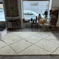 Moroccan All White Rug 290x215cm