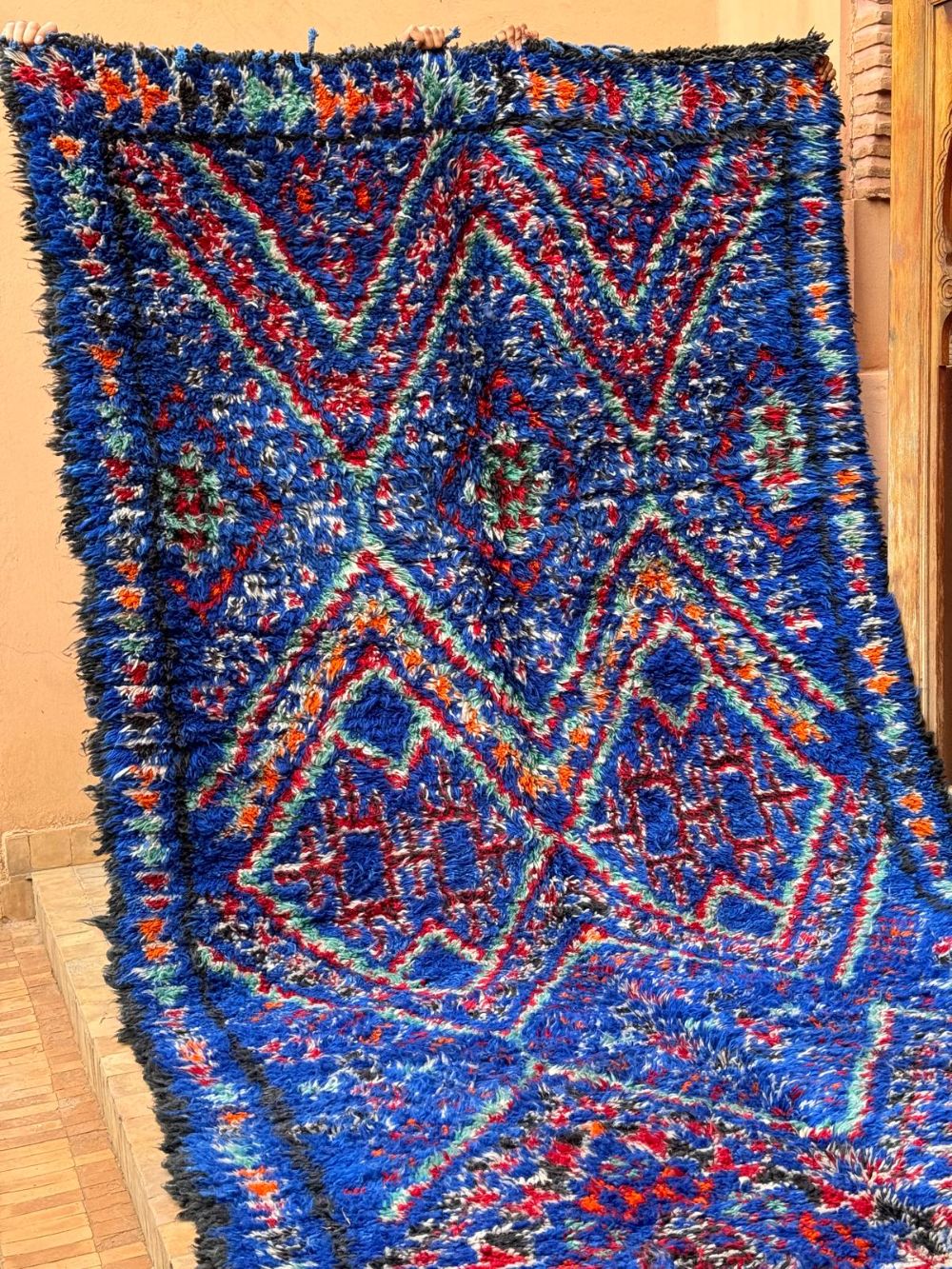 Marokkolainen vintage Beni M'Guild matto 400x185cm