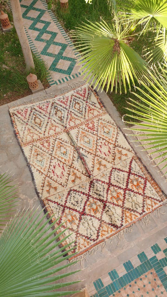 Marokkolainen vintage Beni Ouarain matto 335x210cm