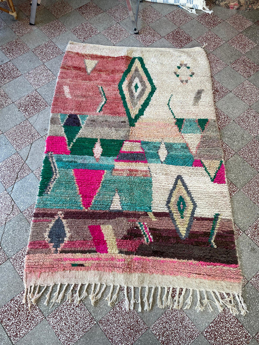 Marokkolainen Boujaad matto 195x125cm