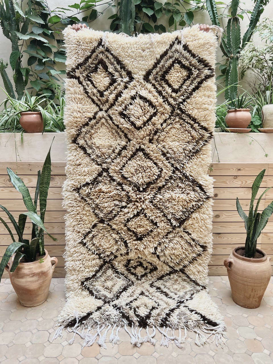 Moroccan Vintage Azilal Rug 205x100cm