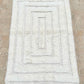 Moroccan All White Rug 145x100cm