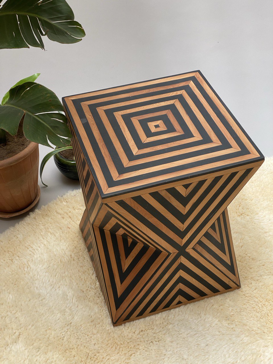 Zarafa Hourglass Side Table 50x37cm