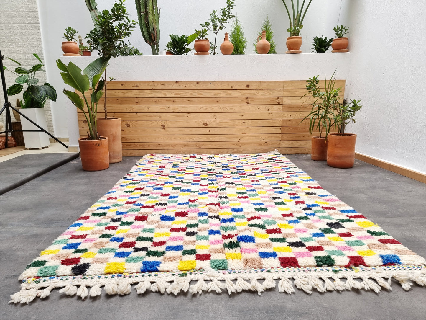 Order by Size: Moroccan Checkered Rug