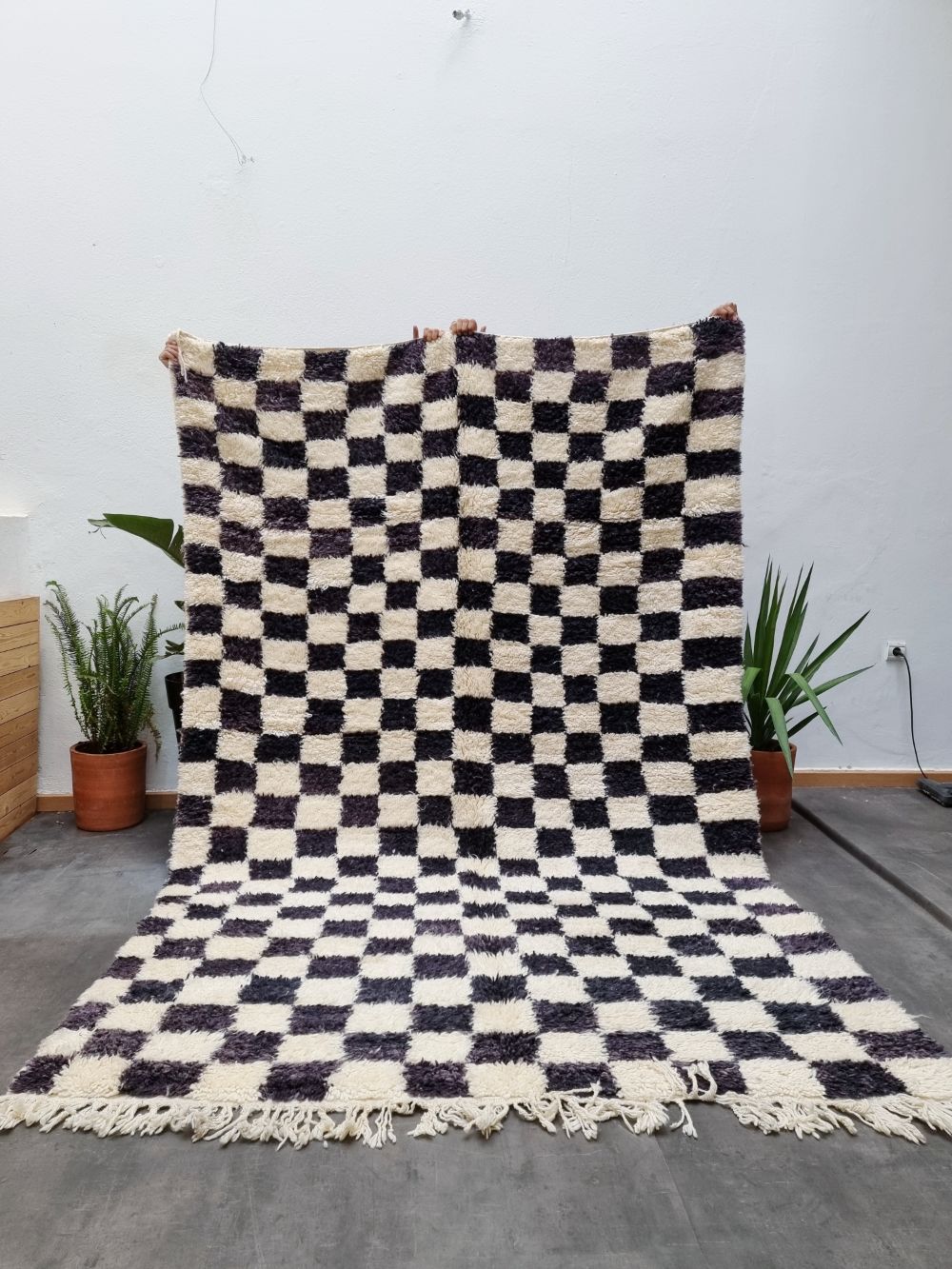 Moroccan Checkered Rug 315x205cm