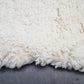 Moroccan All White Rug 240x155cm