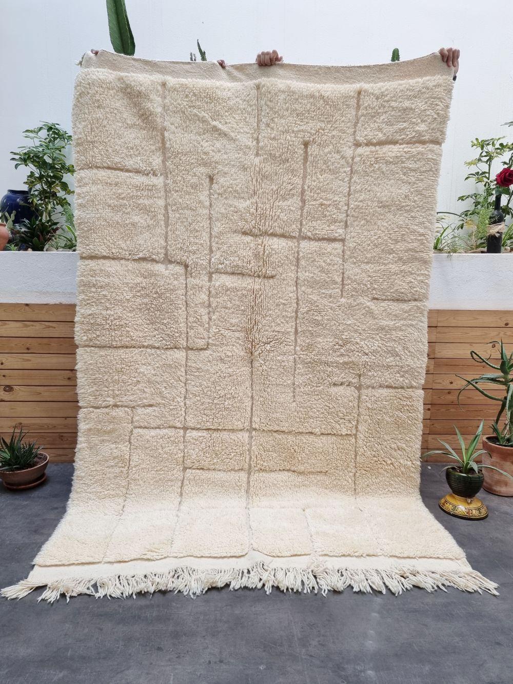Marokkolainen matto Cream 250x160cm