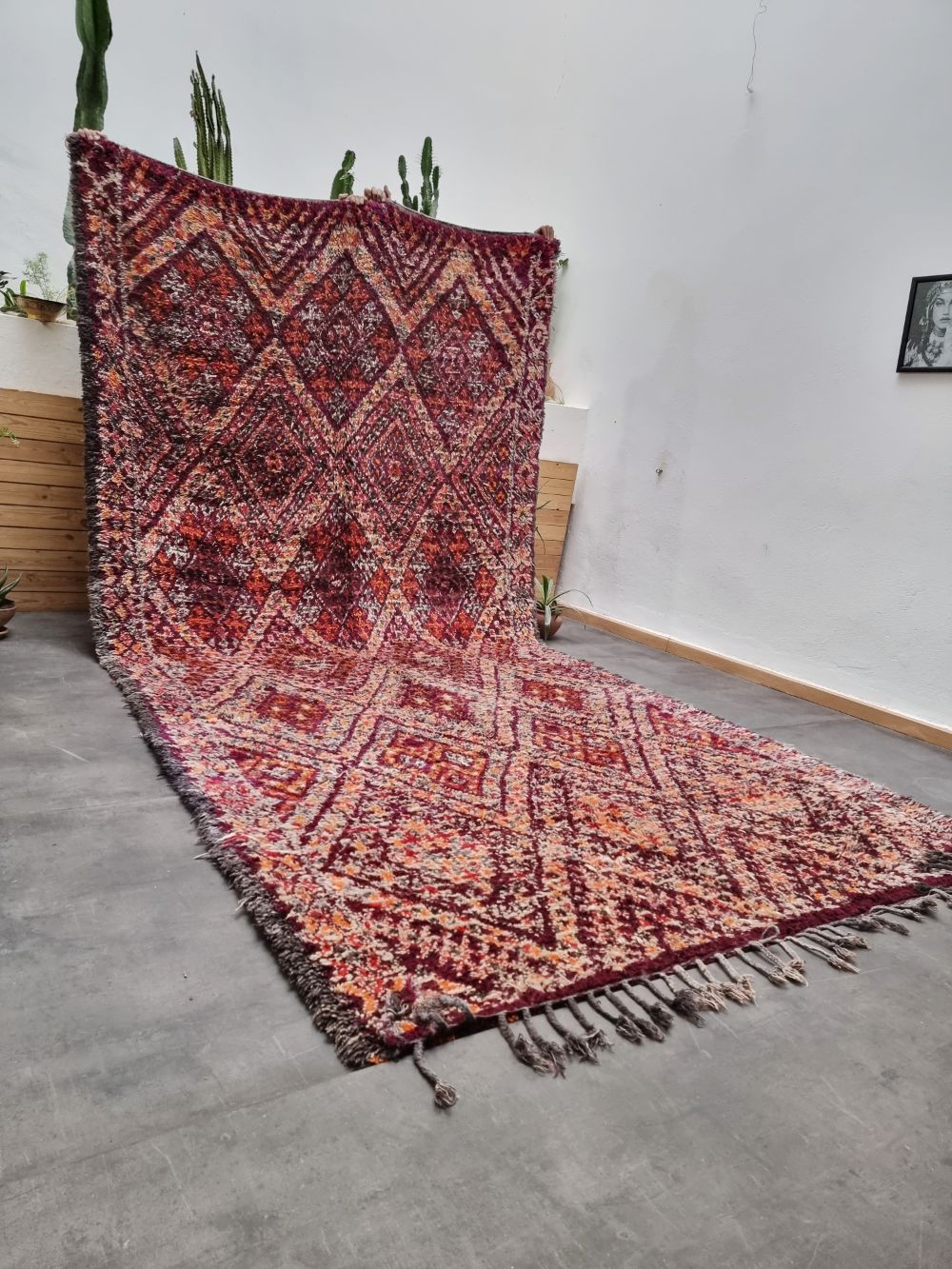 Marokkolainen vintage Beni M'Guild matto 425x210cm