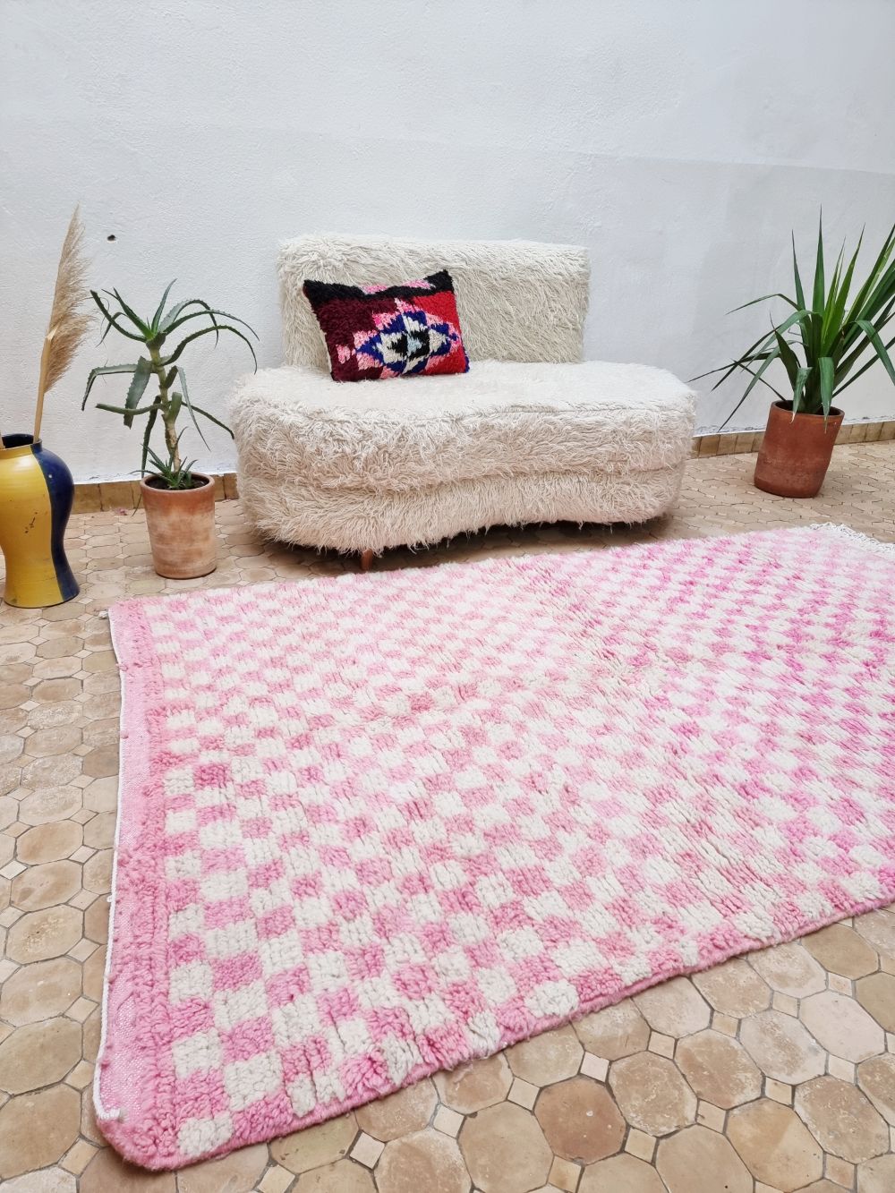 Marokkolainen ruudullinen matto 240x140cm