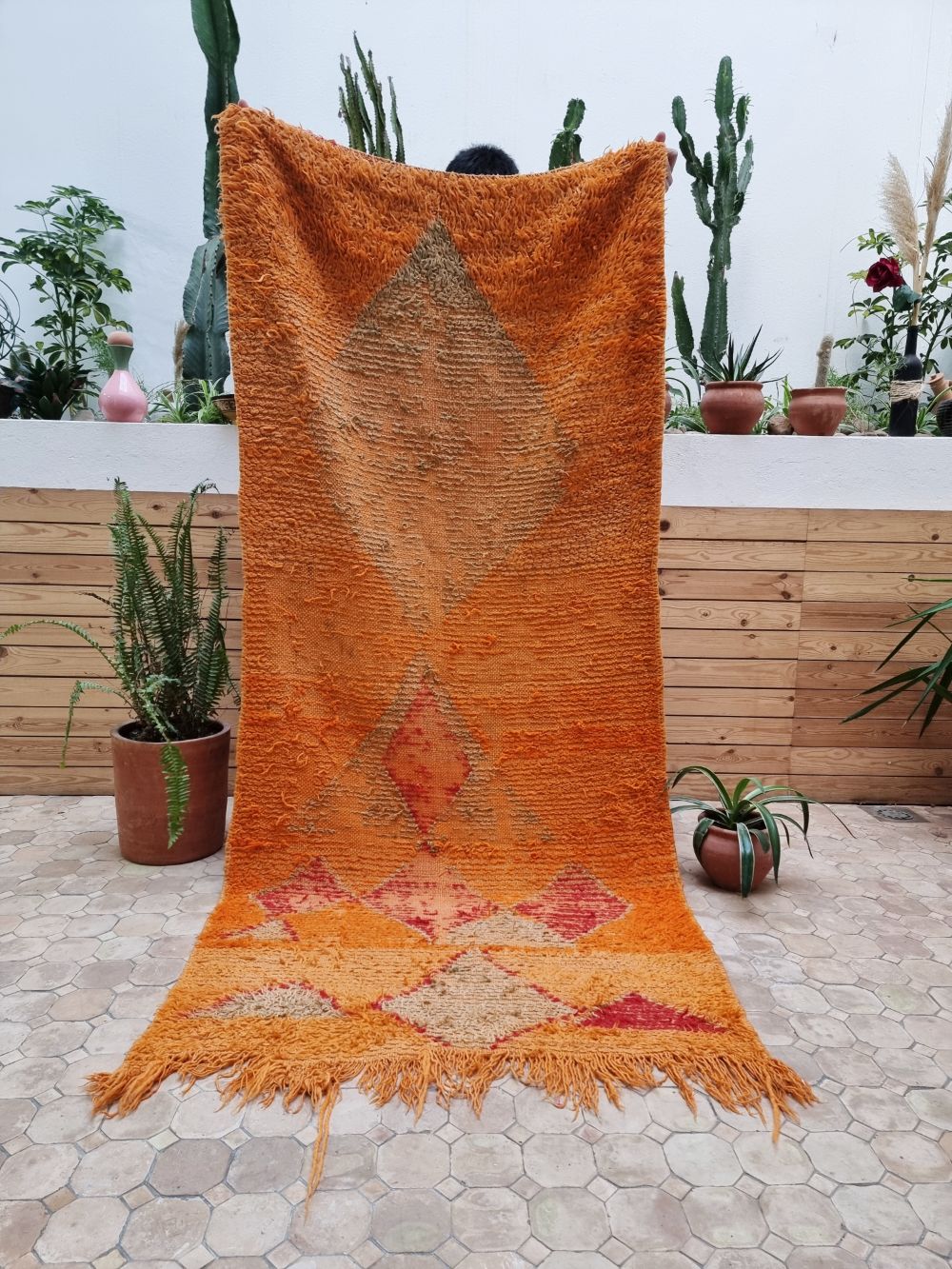 Marokkolainen vintage Azilal matto 230x105cm