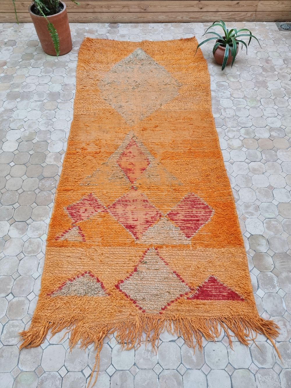 Marokkolainen vintage Azilal matto 230x105cm