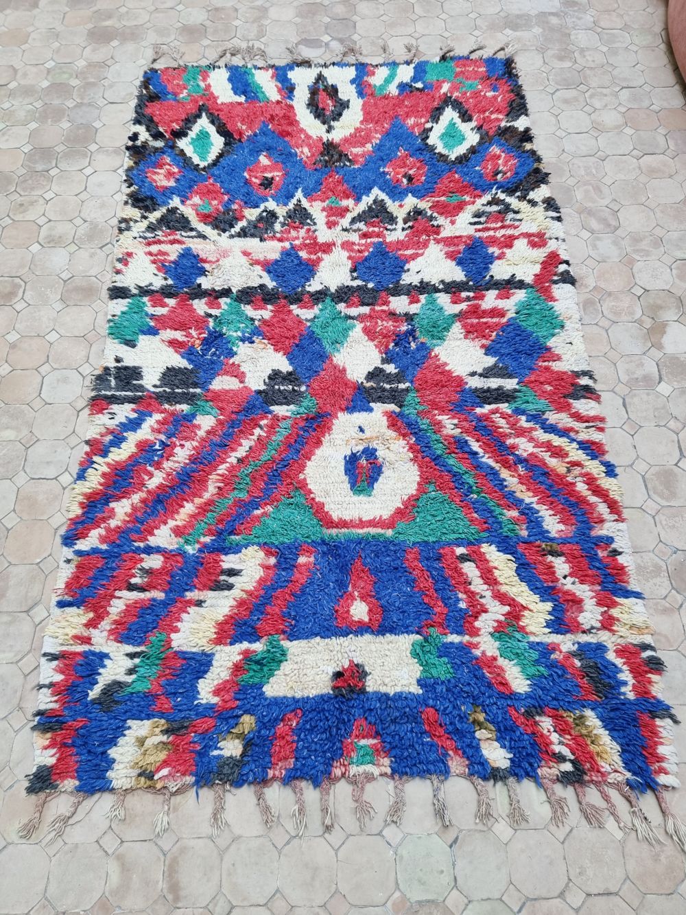 Marokkolainen vintage Azilal matto 200x120cm
